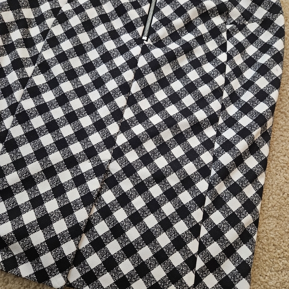 MICHAEL Michael Kors Black and White Checkered Women's Skirt Size 6 Six - Picture 13 of 16